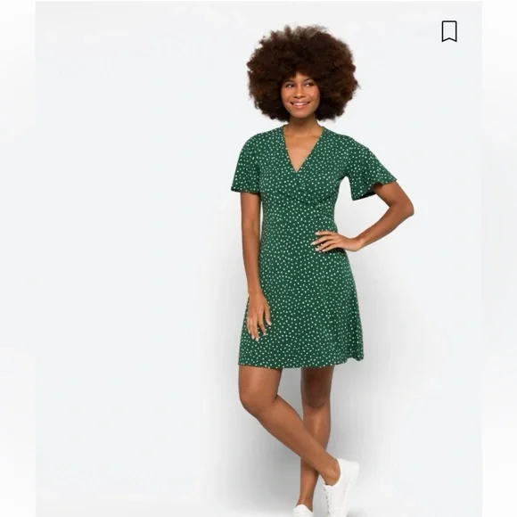 41 hawthorn dress green 41 Hawthorn Elisse Knit Surplus Dress, Size Xs | Color: Green | Size: Xs